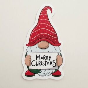 10/$10 Merry Christmas Gnome Sticker